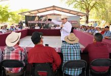 Gobernador Durazo respalda al Fuerte Mayo y asegura agua para el campo