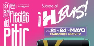 Ofrecerá H Bus traslados gratuitos durante las Fiestas del Pitic 2026