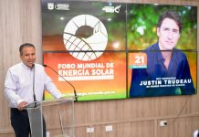 Anuncia Toño Astiazarán participación de Justin Trudeau, ex Primer Ministro de Canadá, en el Foro Mundial de Energía Solar 2026
