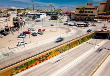 Avanza 95 por ciento intervención de mural en el paso a desnivel de Colosio y Solidaridad