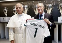 El papa León XIV visita el Santiago Bernabéu tras declararse fan del Real Madrid