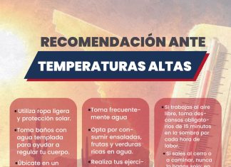 Piden a Navojoenses no bajar la guardia ante el calor de verano