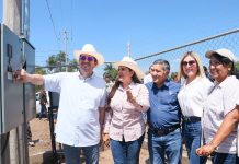 Encabezan Jorge Elías Retes y Célida López inauguración de pozo hidroagrícola en San Ignacio