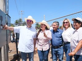 Encabezan Jorge Elías Retes y Célida López inauguración de pozo hidroagrícola en San Ignacio