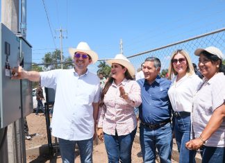 Encabezan Jorge Elías Retes y Célida López inauguración de pozo hidroagrícola en San Ignacio