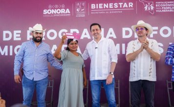 Beneficia Gobernador Durazo a 4 mil 500 familias del sur de Sonora con programa de Fortalecimiento Económico