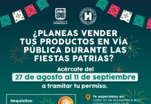 Invita Gobierno de Hermosillo a comerciantes a tramitar permiso para vender durante las Fiestas Patrias