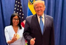 Trump y Delcy Rodríguez sellan su alianza con un encuentro inédito en Nueva York