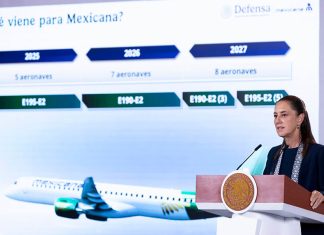 Promete Sheinbaum rentabilidad de Mexicana hasta 2027