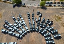 Gobernador Durazo fortalece instituciones de seguridad con entrega de 73 nuevas unidades