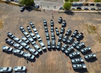 Gobernador Durazo fortalece instituciones de seguridad con entrega de 73 nuevas unidades