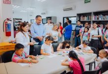 Inaugura Toño Astiazarán nueva Ludoteca en San Pedro El Saucito