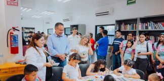 Inaugura Toño Astiazarán nueva Ludoteca en San Pedro El Saucito